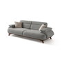 Atelier Del Sofa Bonjo Walnut - Grey, Sofá de 3 plazas